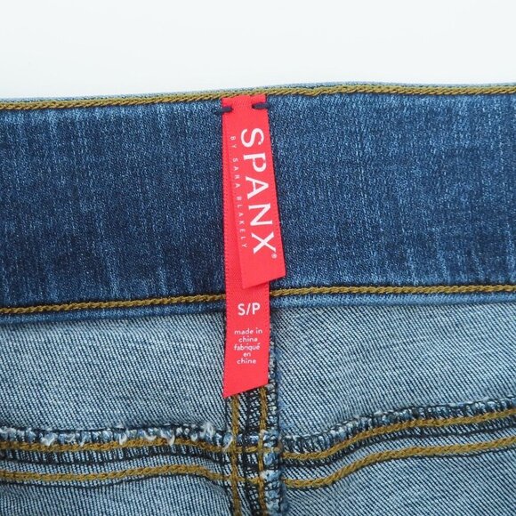 Spanx Womens Small Distressed Ankle Skinny Jeans 20203R Medium Blue Wash Denim - Picture 6 of 11